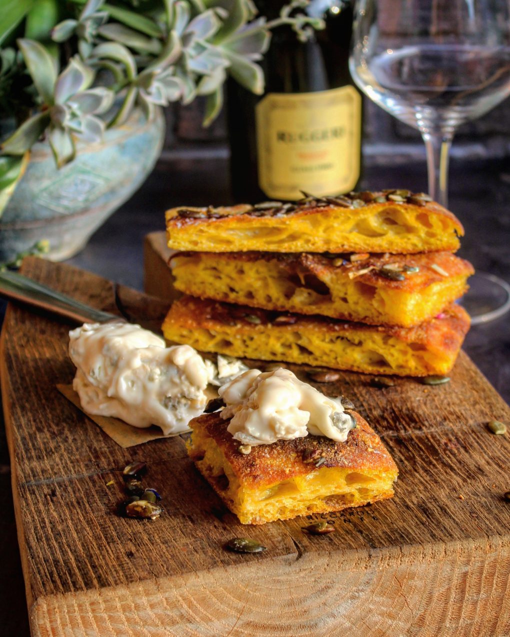 Focaccia zucca e zafferano