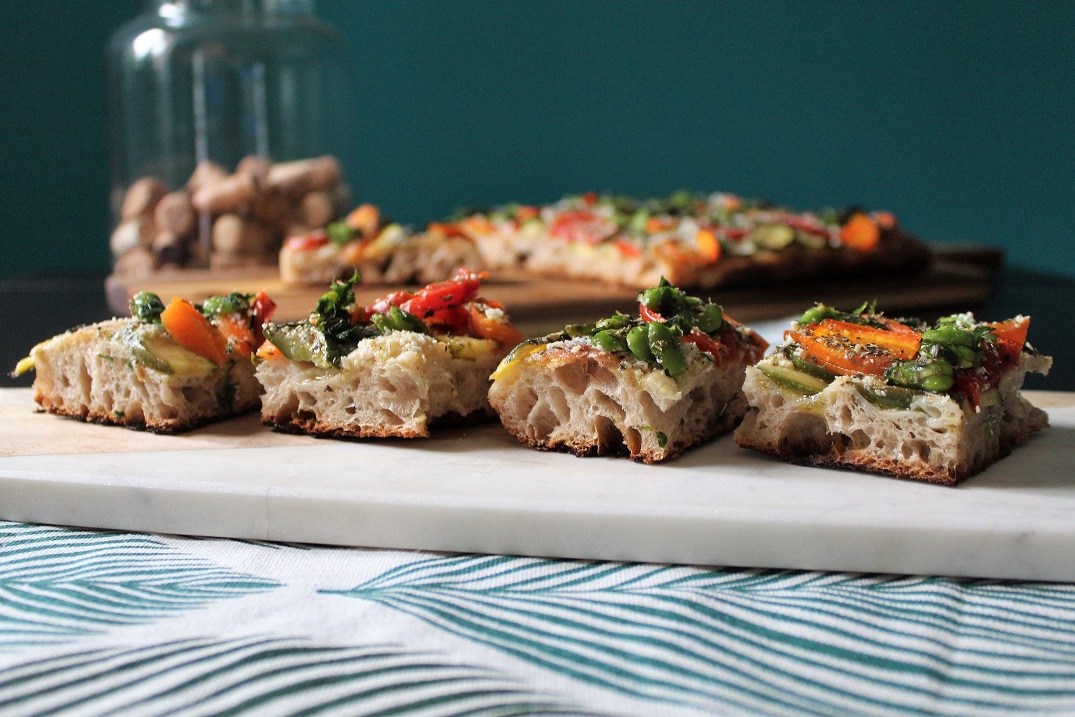 Pizza bianca con verdure e ricotta salata - Il gusto di Andre